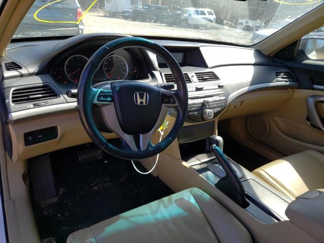 1HGCS12809A006339 - 2009 HONDA ACCORD EXL WHITE photo 8