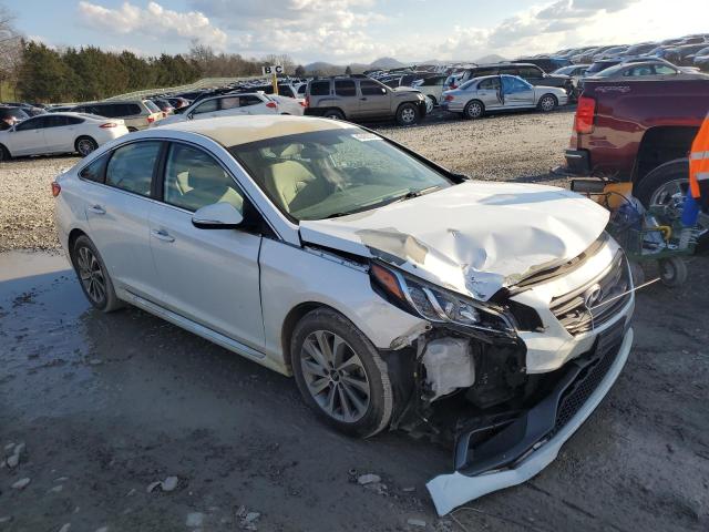 5NPE34AF8HH531095 - 2017 HYUNDAI SONATA SPORT WHITE photo 4