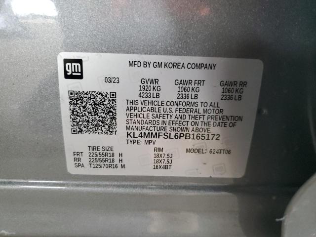 KL4MMFSL6PB165172 - 2023 BUICK ENCORE GX ESSENCE GRAY photo 13