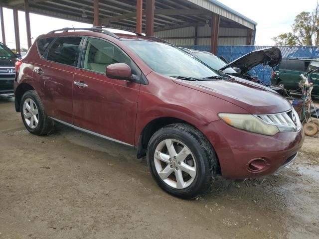 JN8AZ18U69W023384 - 2009 NISSAN MURANO S MAROON photo 4