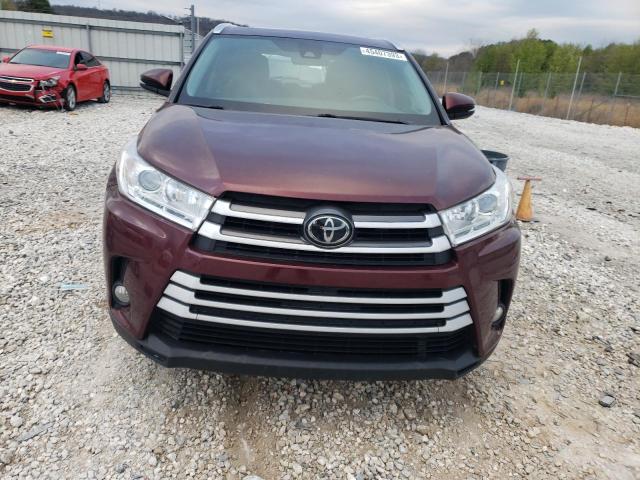 5TDJZRFHXHS405562 - 2017 TOYOTA HIGHLANDER SE BURGUNDY photo 5