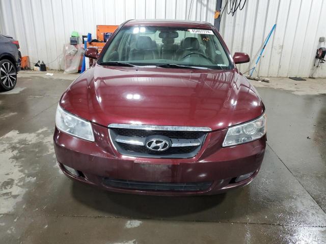 5NPEU46FX8H354510 - 2008 HYUNDAI SONATA SE MAROON photo 5