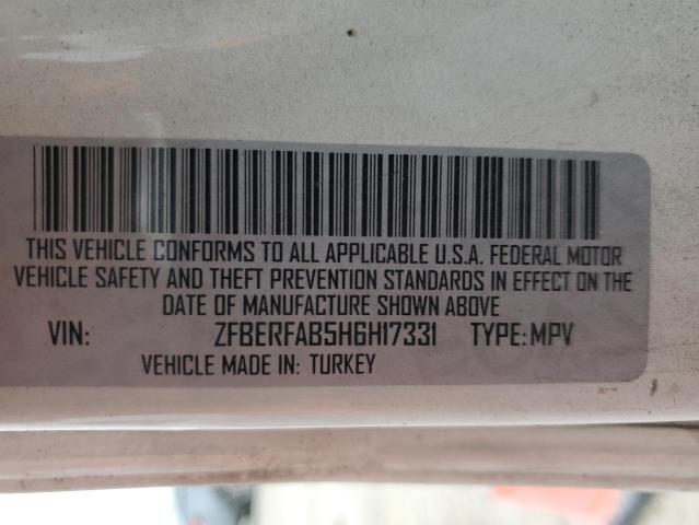 ZFBERFAB5H6H17331 - 2017 RAM PROMASTER 白色 照片 13