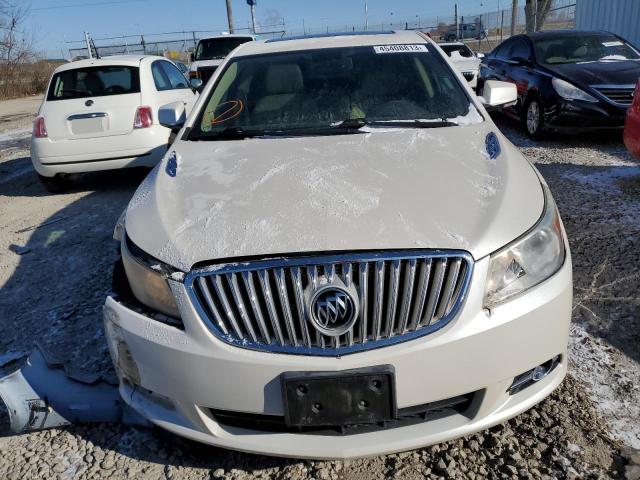 1G4GE5EV7AF174160 - 2010 BUICK LACROSSE CXS WHITE photo 5