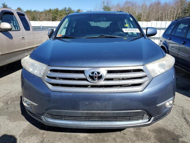 5TDBK3EHXDS267149 - 2013 TOYOTA HIGHLANDER BASE BLUE photo 5