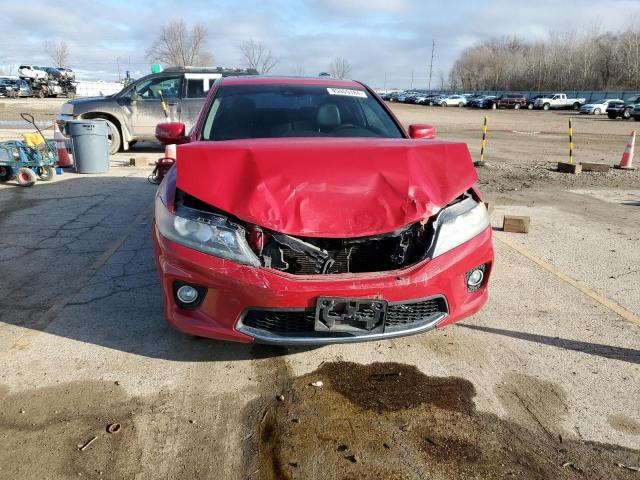 1HGCT2A86EA007901 - 2014 HONDA ACCORD EXL RED photo 5