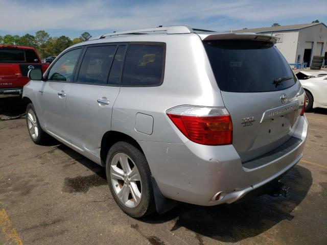 JTEDS42A582044158 - 2008 TOYOTA HIGHLANDER LIMITED SILVER photo 2