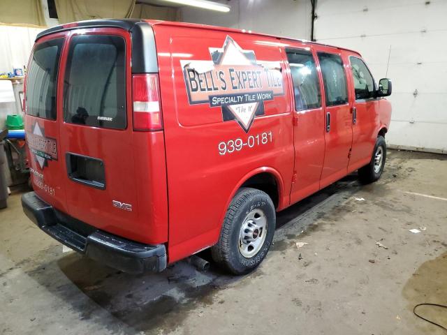 1GTZ7TCGXD1142420 - 2013 GMC SAVANA G3500 RED photo 3