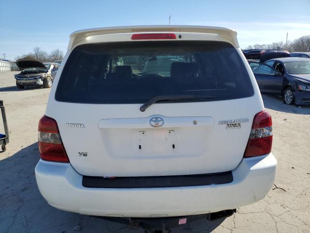 JTEGP21A670134787 - 2007 TOYOTA HIGHLANDER SPORT WHITE photo 6