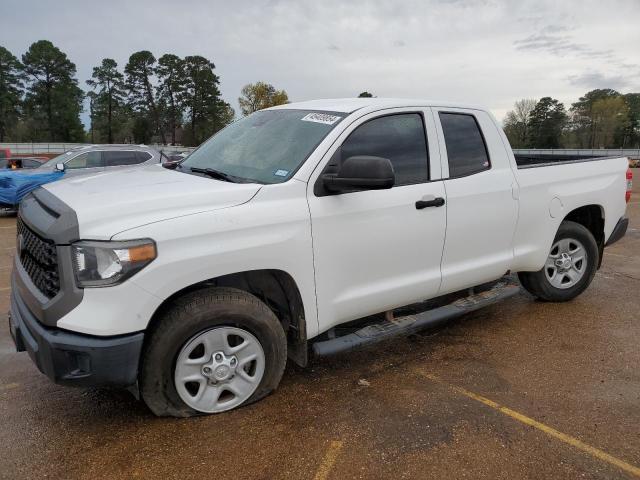 5TFRM5F10KX142481 - 2019 TOYOTA TUNDRA DOUBLE CAB SR/SR5 WHITE photo 1