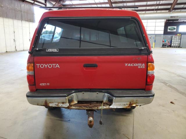 5TEWM72N91Z804489 - 2001 TOYOTA TACOMA XTRACAB RED photo 6