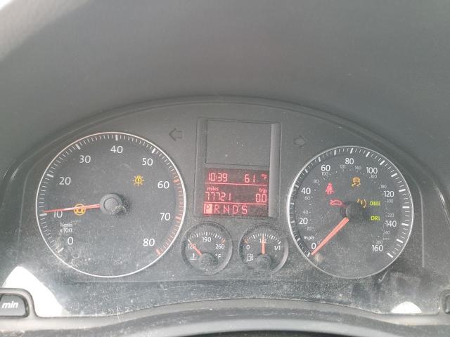 3VWEF71K97M164560 - 2007 VOLKSWAGEN JETTA WOLFSBURG ვერცხლისფერი ფოტო 9