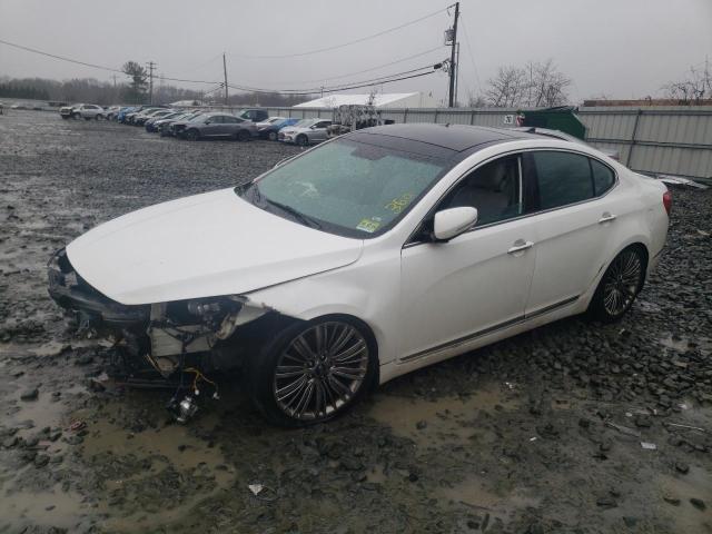 KNALN4D79E5143145 - 2014 KIA CADENZA PREMIUM WHITE photo 1