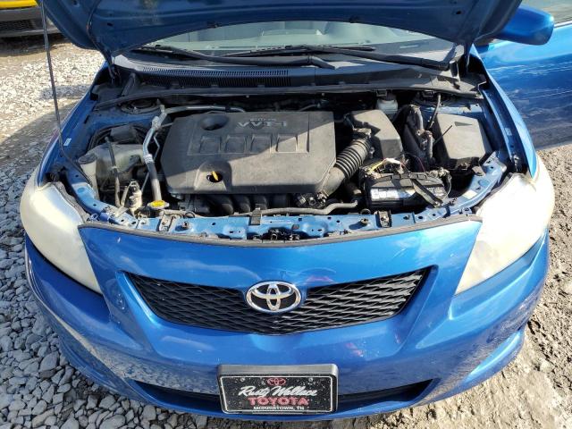 2T1BU40E89C190715 - 2009 TOYOTA COROLLA BASE BLUE photo 11