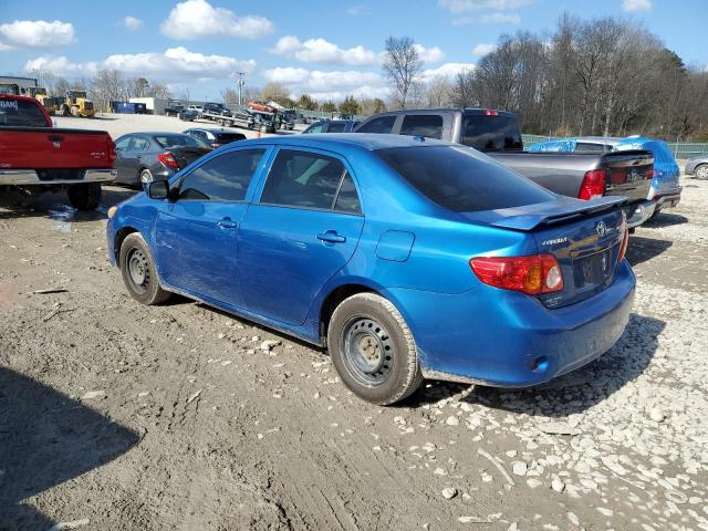 2T1BU40E89C190715 - 2009 TOYOTA COROLLA BASE BLUE photo 2