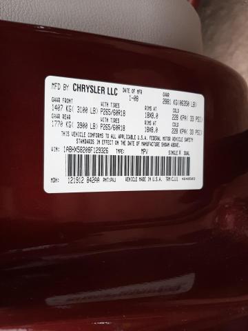 1A8HX58208F129326 - 2008 CHRYSLER ASPEN LIMITED RED photo 13