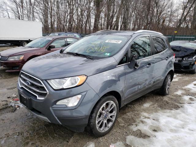 MAJ6P1WL9JC197284 - 2018 FORD ECOSPORT TITANIUM GRAY photo 1