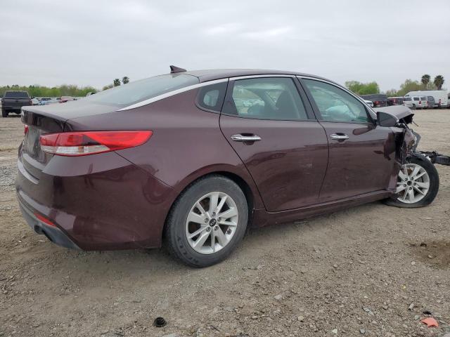 5XXGT4L30JG207054 - 2018 KIA OPTIMA LX MAROON photo 3