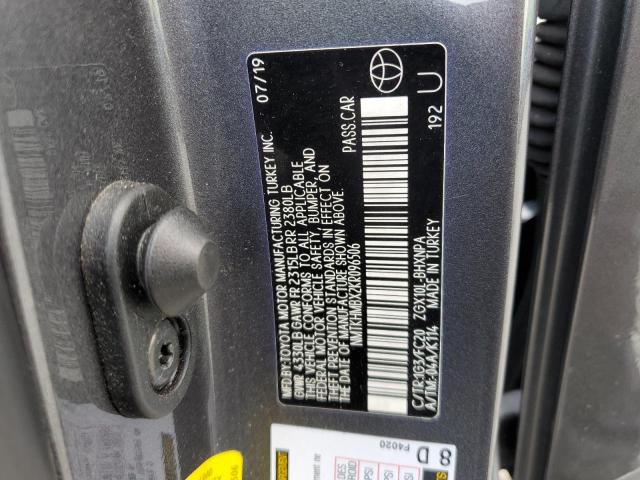 NMTKHMBX2KR096506 - 2019 TOYOTA C-HR XLE GRAY photo 14