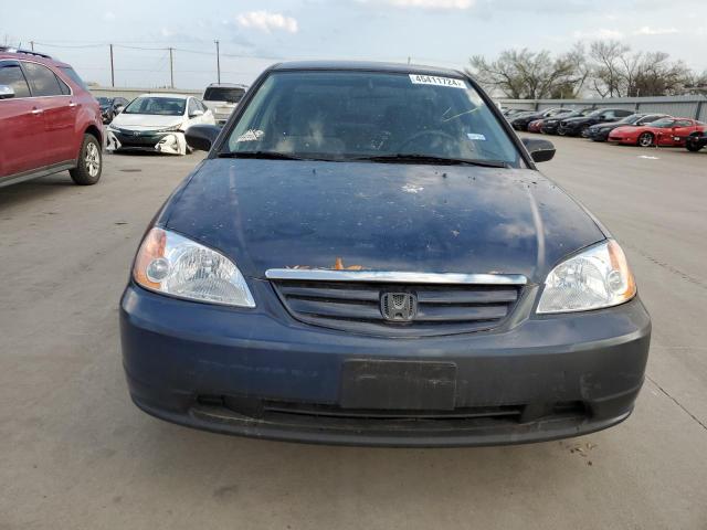 2HGES16563H564942 - 2003 HONDA CIVIC LX BLUE photo 5