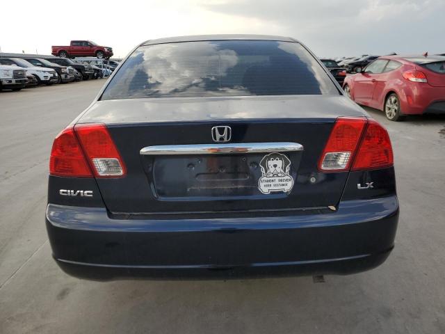 2HGES16563H564942 - 2003 HONDA CIVIC LX BLUE photo 6