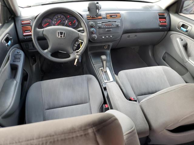 2HGES16563H564942 - 2003 HONDA CIVIC LX BLUE photo 8