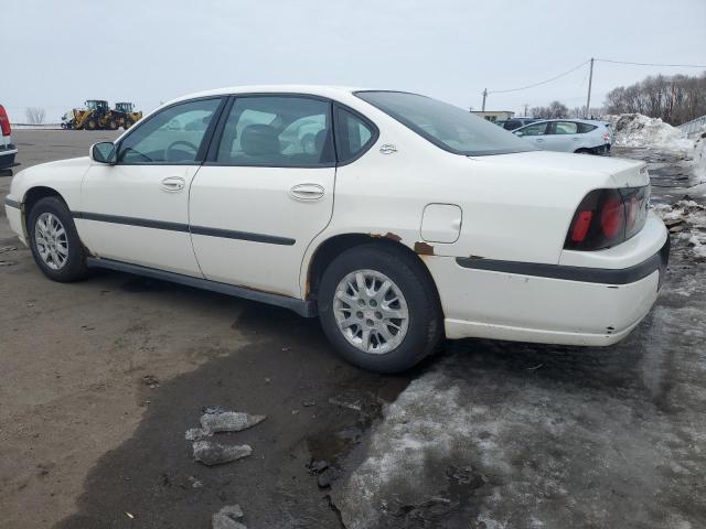 2G1WF52E449302507 - 2004 CHEVROLET IMPALA WHITE photo 2