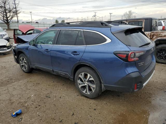 4S4BTANC1M3154676 - 2021 SUBARU OUTBACK LIMITED BLUE photo 2