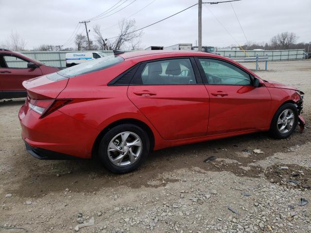 5NPLL4AG3MH035325 - 2021 HYUNDAI ELANTRA SE RED photo 3