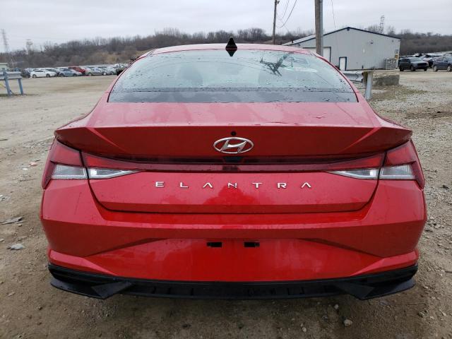 5NPLL4AG3MH035325 - 2021 HYUNDAI ELANTRA SE RED photo 6