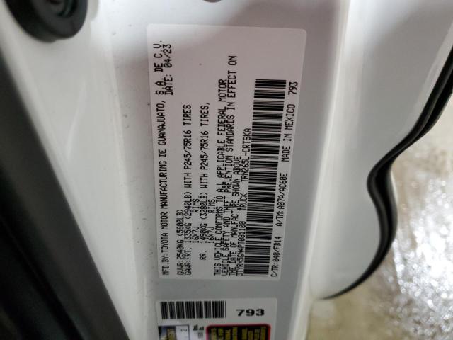 3TYRX5GN4PT081100 - 2023 TOYOTA TACOMA ACCESS CAB თეთრი ფოტო 12