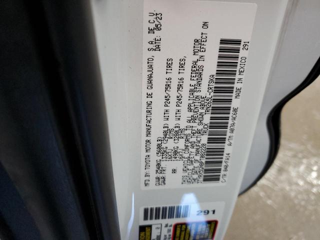 3TYRX5GN8PT082220 - 2023 TOYOTA TACOMA ACCESS CAB თეთრი ფოტო 13