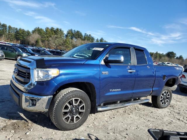 5TFUY5F15FX417511 - 2015 TOYOTA TUNDRA DOUBLE CAB SR/SR5 BLUE photo 1