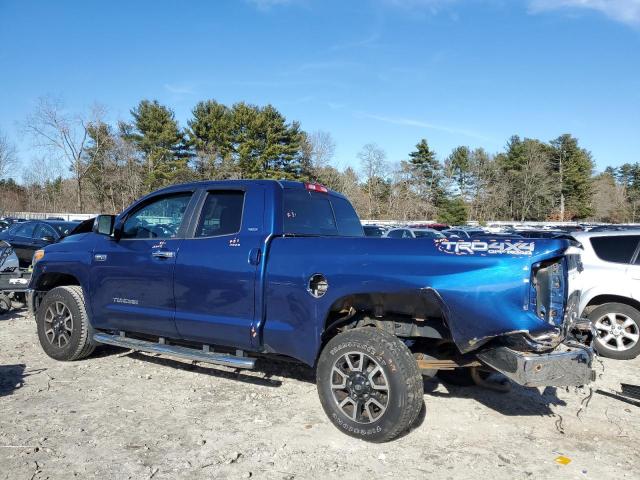 5TFUY5F15FX417511 - 2015 TOYOTA TUNDRA DOUBLE CAB SR/SR5 BLUE photo 2