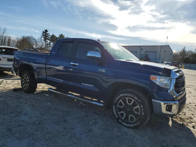 5TFUY5F15FX417511 - 2015 TOYOTA TUNDRA DOUBLE CAB SR/SR5 BLUE photo 4