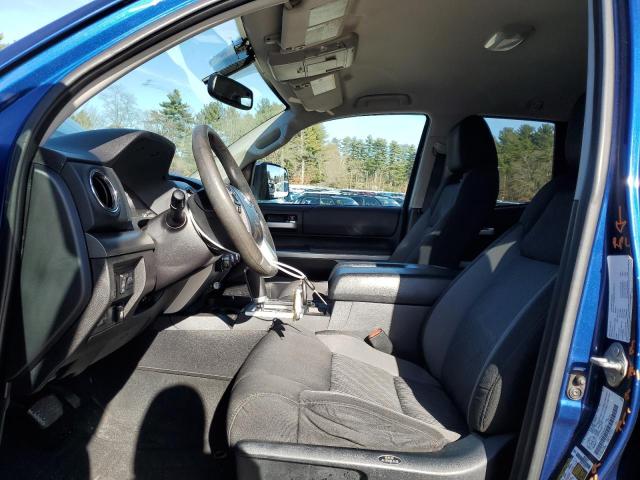 5TFUY5F15FX417511 - 2015 TOYOTA TUNDRA DOUBLE CAB SR/SR5 BLUE photo 7
