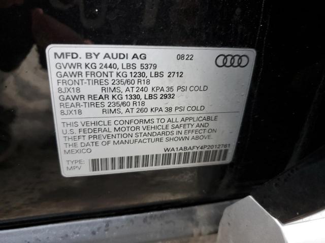 WA1ABAFY4P2012761 - 2023 AUDI Q5 PREMIUM 40 BLACK photo 13