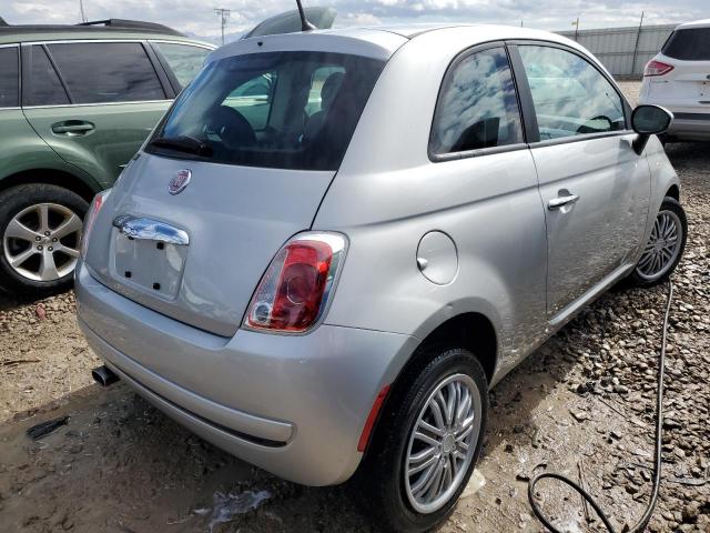 3C3CFFAR3CT335521 - 2012 FIAT 500 POP SILVER photo 3