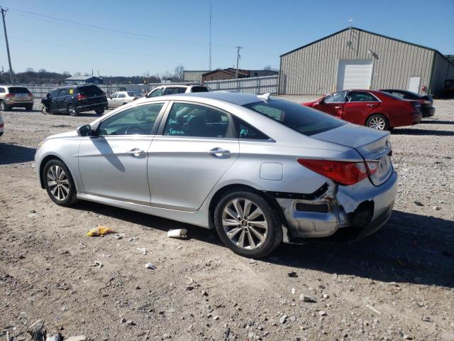 5NPEC4AC8EH842155 - 2014 HYUNDAI SONATA SE SILVER photo 2