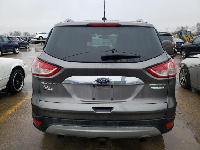 1FMCU0JX8EUA40318 - 2014 FORD ESCAPE TITANIUM GRAY photo 6