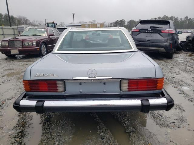 WDBBA45A9BB007162 - 1981 MERCEDES-BENZ 380 SL BLUE photo 6