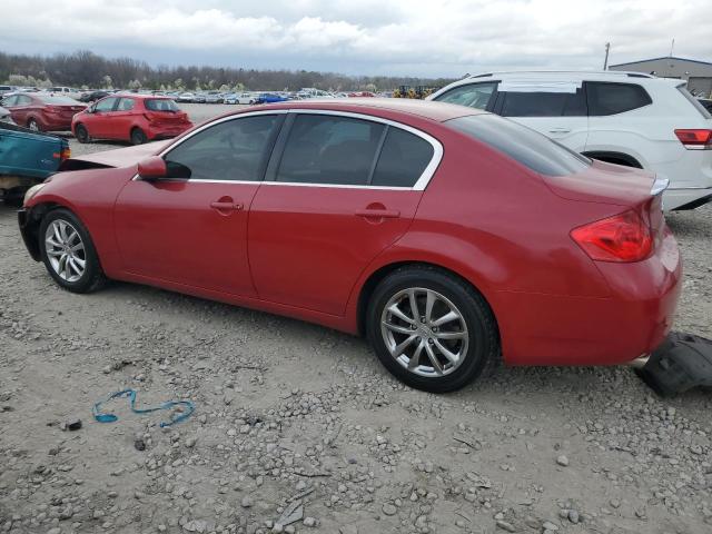 JNKBV61E27M704659 - 2007 INFINITI G35 RED photo 2