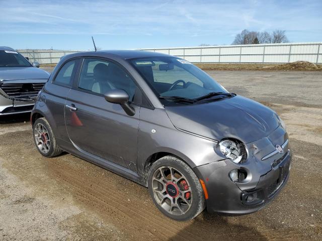 3C3CFFBR5DT515051 - 2013 FIAT 500 SPORT GRAY photo 4