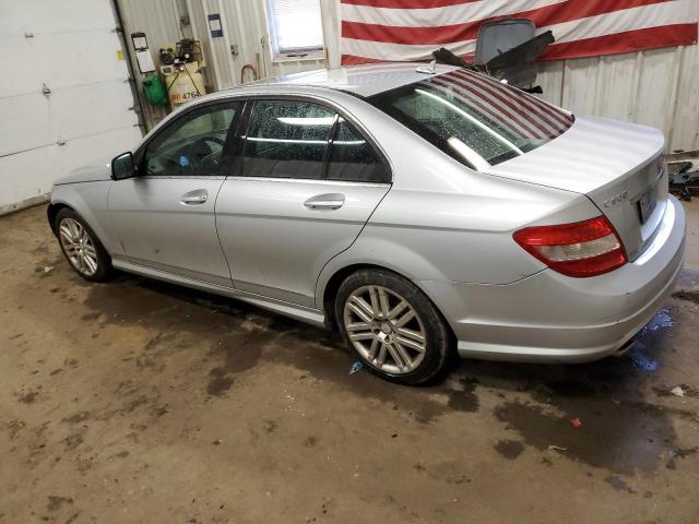 WDDGF81XX8F144032 - 2008 MERCEDES-BENZ C 300 4MATIC SILVER photo 2