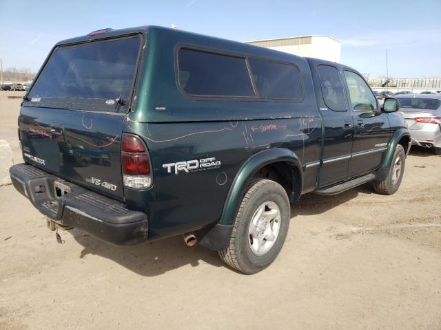 5TBBT48192S281339 - 2002 TOYOTA TUNDRA ACCESS CAB LIMITED GREEN photo 3