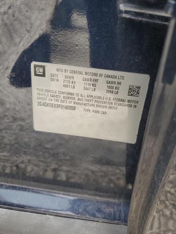 2G4GK5EX8F9140058 - 2015 BUICK REGAL 蓝色 照片 12