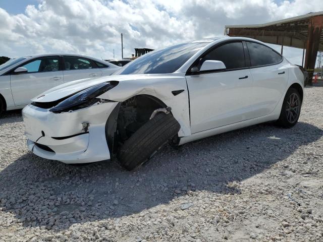 5YJ3E1EA5PF601003 - 2023 TESLA MODEL 3 WHITE photo 1