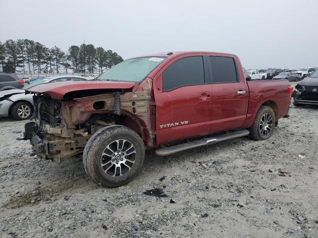 1N6AA1EJ8KN510916 - 2019 NISSAN TITAN S RED photo 1