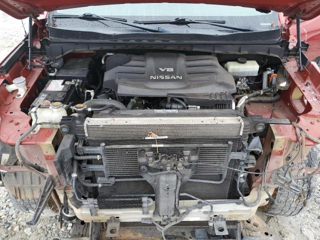 1N6AA1EJ8KN510916 - 2019 NISSAN TITAN S RED photo 11