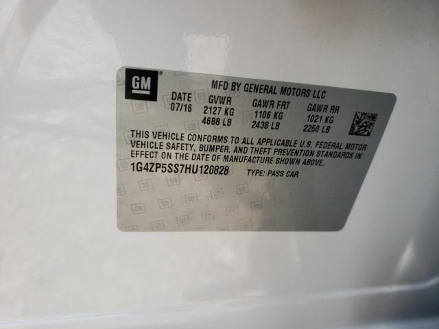 1G4ZP5SS7HU120828 - 2017 BUICK LACROSSE ESSENCE თეთრი ფოტო 10